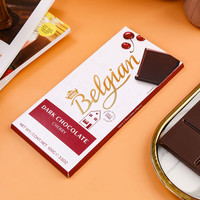 白丽人（Belgian）比利时黑巧克力排块装100g车厘子味 女 车厘子味黑巧克力100g