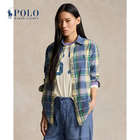 Polo Ralph Lauren 拉夫劳伦 女装 24年夏宽松版格纹棉质衬衫RL25529 400-多色 XXS