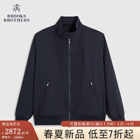 布克兄弟（BrooksBrothers）男士24春夏纯色休闲网眼轻薄外套 4004-藏青色 S