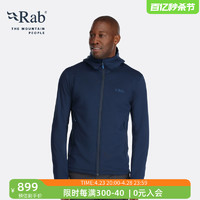 Rab 睿坡 Apparition男士防风保暖抓绒衣连帽运动外套QFF-50