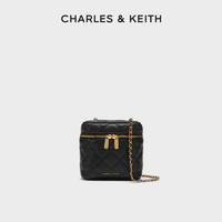 CHARLES & KEITH CHARLES&KEITH绗缝菱格拉链斜挎小盒子包CK2-80271114
