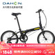 DAHON 大行 折疊自行車20寸6速變速鋁合金輕質成人男女冠特車 KBA061 消光黑