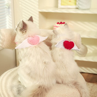 Hoopet 寵物圍巾布偶貓裝飾品折耳貓貓針織小貓可愛配飾貓咪項圈貓咪圍脖