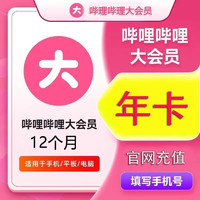 bilibili 嗶哩嗶哩 大會員1年12個月