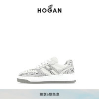 HOGAN【Atelier高定】女鞋2024春夏H630时尚复古厚底休闲板鞋 白色 34