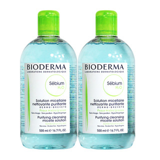 BIODERMA 贝德玛 法国 贝德玛 净妍温和卸妆水卸妆液 蓝水 500毫升[2瓶装]