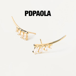 PDPAOLA 翅膀耳环2023新款爆款水滴耳钉小众设计感耳饰女耳坠Aqua
