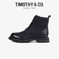 TIMOTHY＆CO． 迪邁奇 手工春秋復古高幫男鞋內里加絨側拉鏈工裝靴