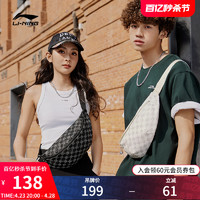 LI-NING 李寧 單肩包男女2024新款戶外出游便攜斜挎包背包大學生運動小挎包