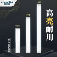 LOWNDES 朗帝斯 led長條燈線條支架燈家用辦公照明超亮三防凈化燈日光管吸頂燈條