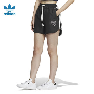 adidas 阿迪达斯 女子 三叶草系列 LT SHORTS W 条纹运动短裤 IW6292 A/XL