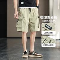 POUILLY LEGENDE 布衣传说 男式休闲短裤 DK12192 卡其
