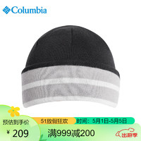 哥伦比亚 帽子秋冬情侣款保暖时尚可双面戴针织帽 CU7368 010