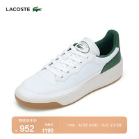 LACOSTE法国鳄鱼男士24年舒适运动休闲鞋47SMA0051 082/白色/绿色 10.5 /45
