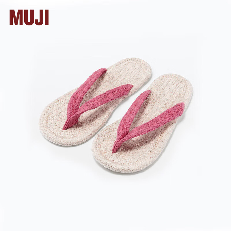 MUJI 男女通用 室内拖鞋 夹脚式 男式女式 无性别 粉色 JKAG6A4S 260mm L/42码(2.0)