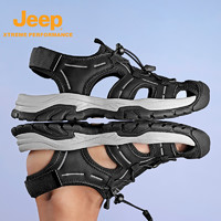 Jeep 吉普 涼拖夏季包頭涼鞋防滑耐磨百搭簡約透氣鞋
