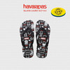 Havaianas 哈瓦那 哈唯納漫威Top Marvel色彩人字夾腳拖平底夏季海邊 0090-黑色 35/36巴西碼