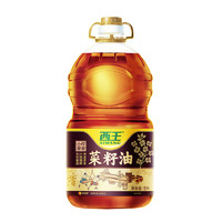西王小榨原香菜籽油5L食用油非转基因物理压榨浓香炒菜家用桶装