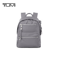 TUMI 途明 Voyageur系列 女士轻质尼龙双肩背包电脑包 雾霾灰 0196603FG