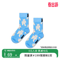 Happy Socks童袜秋冬保暖可爱动物趣味中筒袜 跳舞猫咪 7-9Y