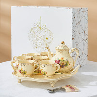 友来福 欧式茶具套装英式下午茶茶杯陶瓷水杯具咖啡杯套装母亲节礼物