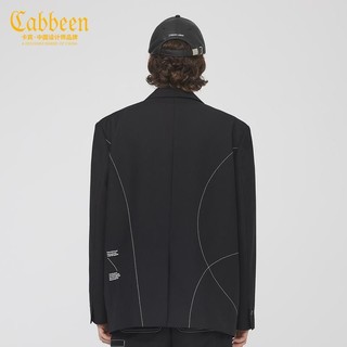 百亿补贴：Cabbeen 卡宾 男装休闲西服字母绣花宽松外套时尚青年