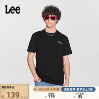 Lee 24春夏新品舒适版logo字母印花圆领套头男短袖T恤LMT0081194LE