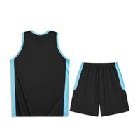XTEP 特步 男籃球比賽套裝舒適透氣運動籃球無袖套裝男運動球服