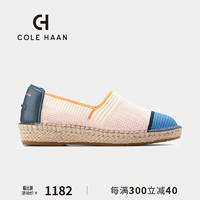 colehaan/歌涵 女士乐福鞋 2024春夏网面透气通勤轻巧休闲鞋W30067 樱草色/黑色/蓝色 38