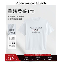 ABERCROMBIE & FITCH【重磅T】男装女装装 24春夏小麋鹿圆领T恤 358443-1 白色 XL (180/116A)