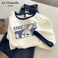 La Chapelle 潮牌T恤女短袖2023新款爆款百搭宽松半袖设计感小众上衣