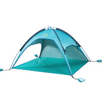 V-CAMP 威野营 户外帐篷 沙滩帐篷海边遮阳防晒棚 透气轻便折叠 青蓝色