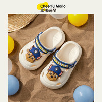 CHEERFUL MARIO 幸福玛丽 汪汪队男童拖鞋夏季男孩包头室内防滑宝宝幼儿沙滩儿童洞洞鞋