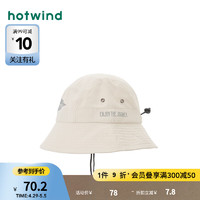 热风2024年夏季女士短檐户外盆帽 03米色 F
