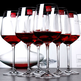 RONA 洛娜 捷克进口RONA茜娜系列无铅水晶红酒杯高脚杯葡萄酒杯酒具酒具 单支波尔多260ML