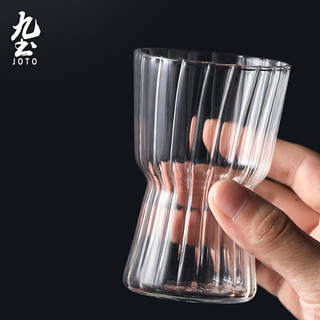 JOTO 九土 手工玻璃杯品茗闻香茶日式耐热玻璃咖啡杯杯冷饮杯调酒杯家用