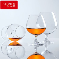 STONE ISLAND 石头岛 石岛欧式水晶玻璃家用矮脚威士忌红酒洋酒杯白兰地杯六支套装酒具