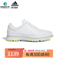 adidas 阿迪達斯 高爾夫球鞋男女同款MC80系列 款運動鞋BOOST鞋 防滑緩震球鞋  ID4748 白/銀/熒光綠 36（UK3.5）