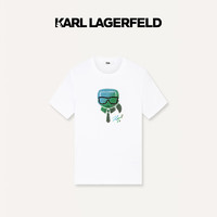 Karl Lagerfeld卡尔拉格斐2024夏季KARL钉珠短袖T恤老佛爷 本白 50