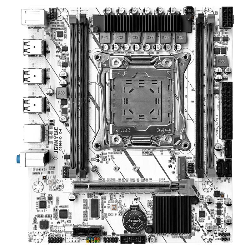 精粤X99M-H D3/D4主板2011-3针主板CPU套装游戏E5 2666V3 2696V3 精粤X99M-D D3主板 搭配E5 2666V3