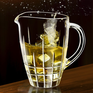 Glass 高斯 意大利进口扎啤杯水晶玻璃家用精酿啤酒杯大容量乔迁礼物 透明 1000ml 1600ml
