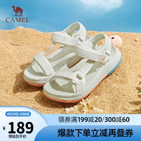 CAMEL 駱駝 女鞋夏季新款百搭厚底運動涼鞋女增高休閑耐磨時尚沙灘鞋 L23M162099米色 36