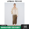 URBAN REVIVO UR2024夏季女装时尚高级感薄款插肩袖立领外套UWG140038 裸杏色 XS
