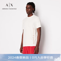 阿玛尼ARMANI EXCHANGE24春夏AX男装短袖圆领刺绣徽标T恤