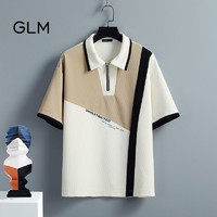 百亿补贴：GLM 森马集团品牌GLM短袖polo衫男夏季新款潮流拼色宽松休闲t恤上衣