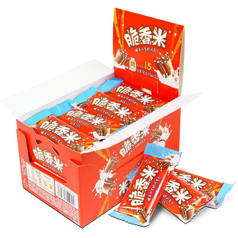 脆香米脆香米巧克力脆米心192gX1盒装休闲儿童糖果小吃零食品 脆香米192g*1盒
