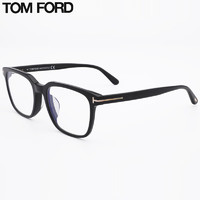 汤姆.福特（TOM FORD）光学眼镜架男女商务超轻复古眼镜框防蓝光镜片配镜近视眼镜框5818 001黑色-53mm