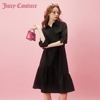 Juicy Couture 橘滋 理想通勤Logo纽扣衬衫连衣裙