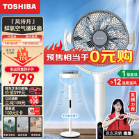 TOSHIBA 东芝 空气循环扇 电风扇家用节能3D自动摇头15档直流变频B500XCN(Y)