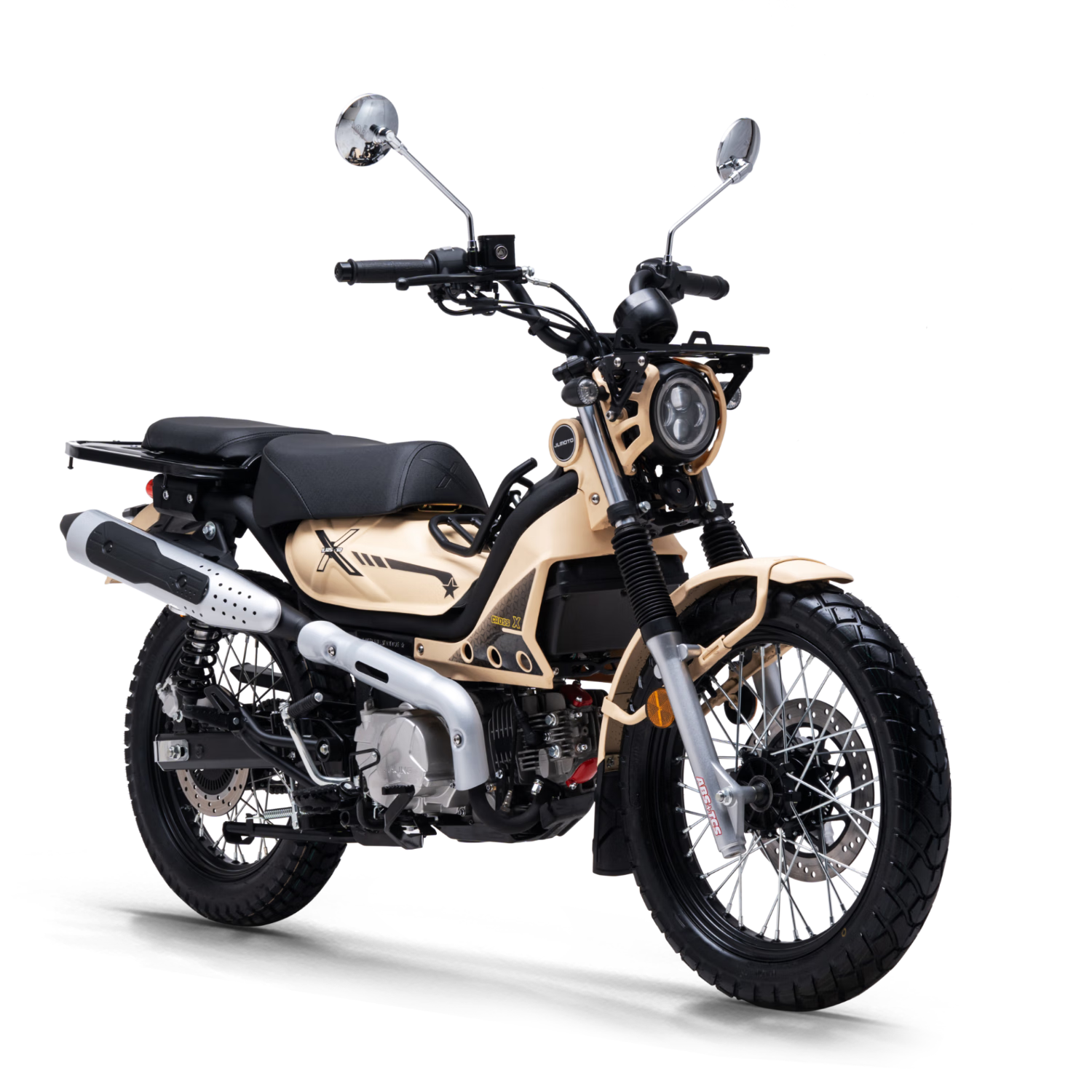 嘉陵工业【定金】CoCo酷可Cross125X弯梁摩托车（骑士版） 沙漠黄 加选装包版10360
